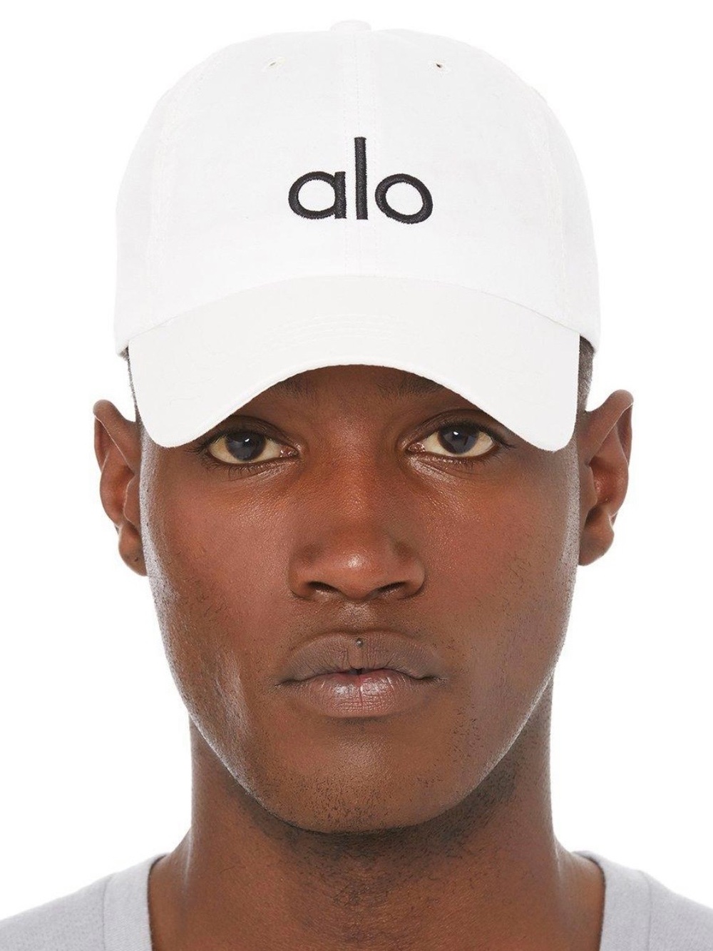 ALO Yoga Off Duty White Logo Baseball Cap